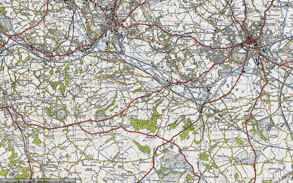Old Map of Middlestown, 1947 in 1947