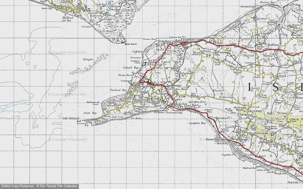 Old Map of Middleton, 1945 in 1945