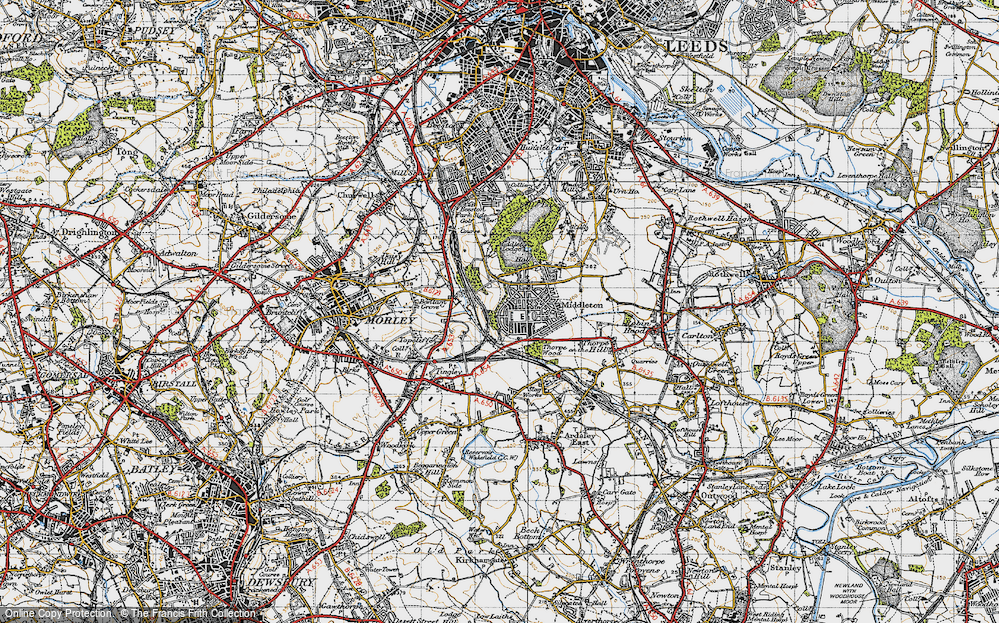 Old Maps Of Middleton Yorkshire Francis Frith   Middleton 1947 Npo779480 