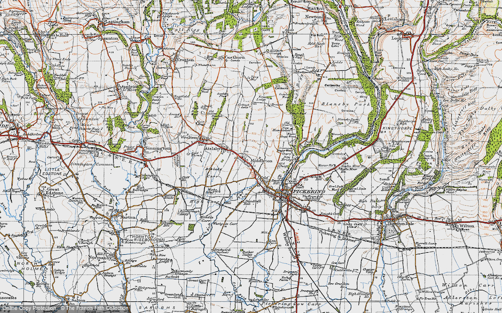 Old Map of Middleton, 1947 in 1947