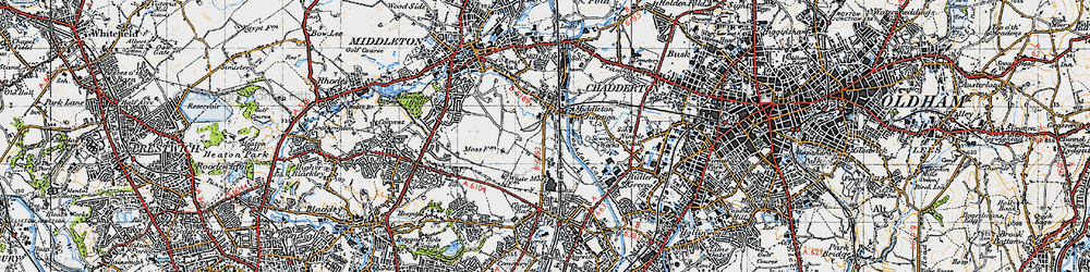 Old map of Middleton Junction in 1947