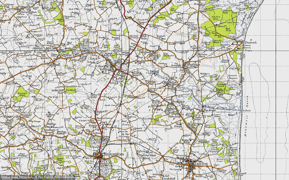 Old Map of Middleton Moor, 1946 in 1946