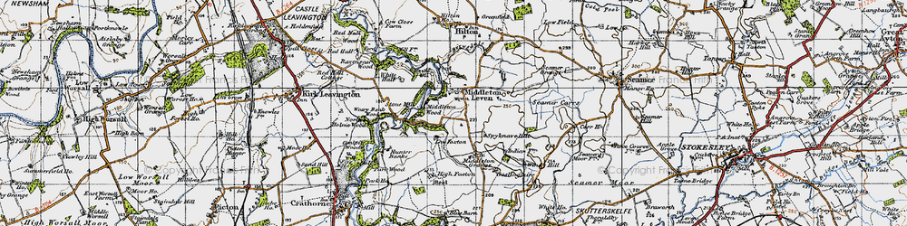 Old map of Brewsdale in 1947