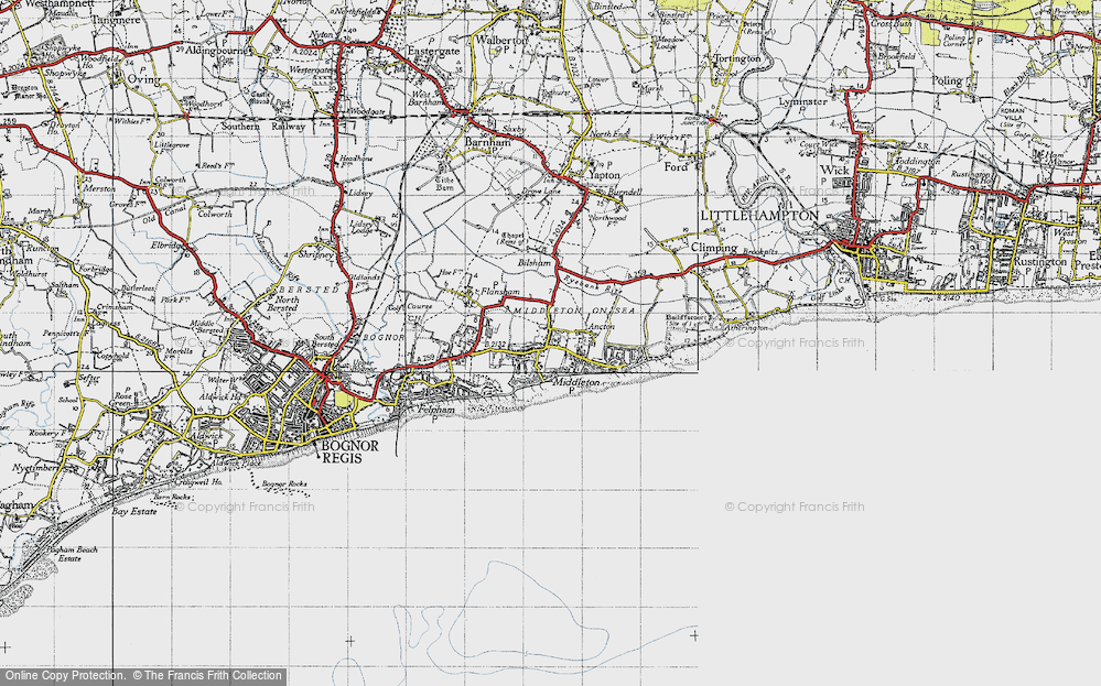 Old Map of Middleton-on-Sea, 1945 in 1945