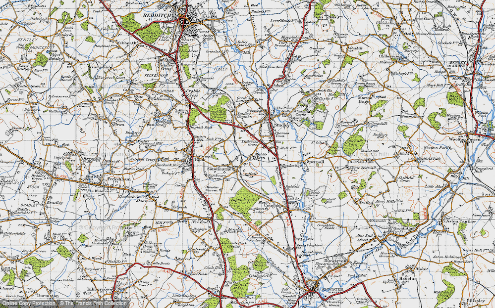 Old Map of Middletown, 1947 in 1947
