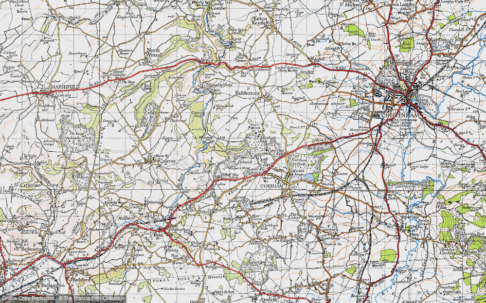 Old Map of Middlewick, 1946 in 1946