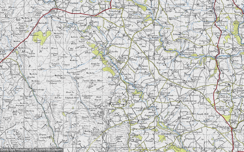 Old Map of Middlewood, 1946 in 1946