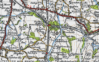 Old map of Middlewood in 1947