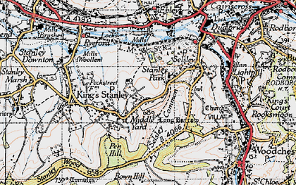 Old map of Bown Hill in 1946
