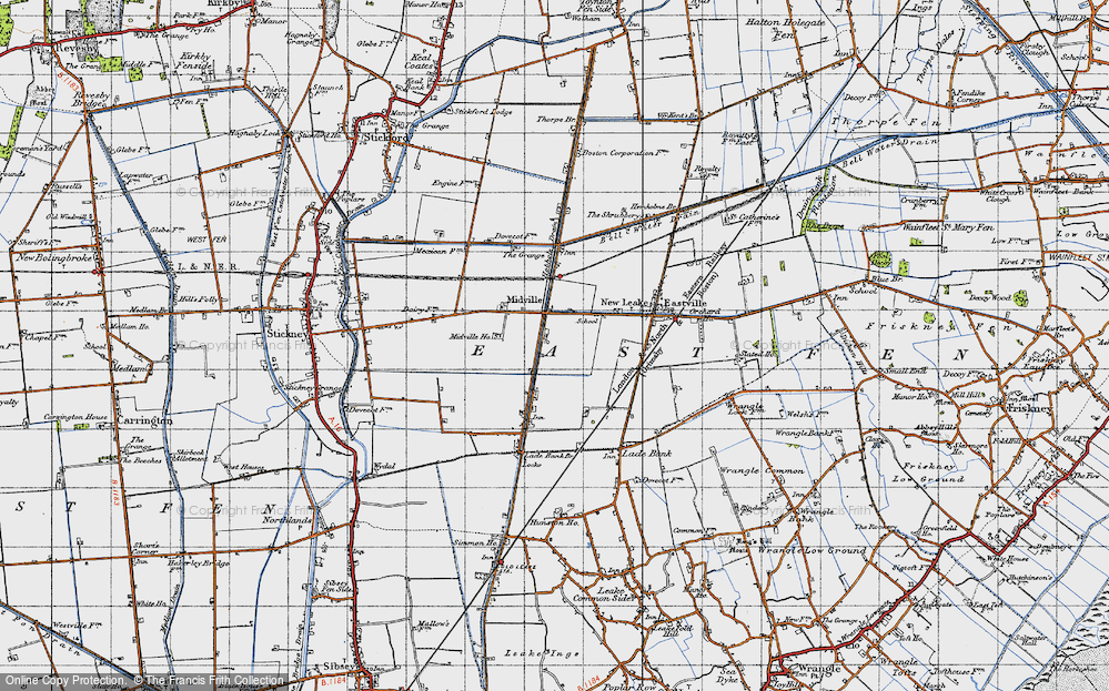 Old Map of Midville, 1946 in 1946
