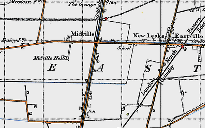 Old map of Midville in 1946
