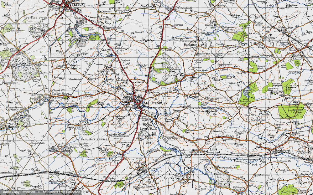 Old Map of Milbourne, 1947 in 1947