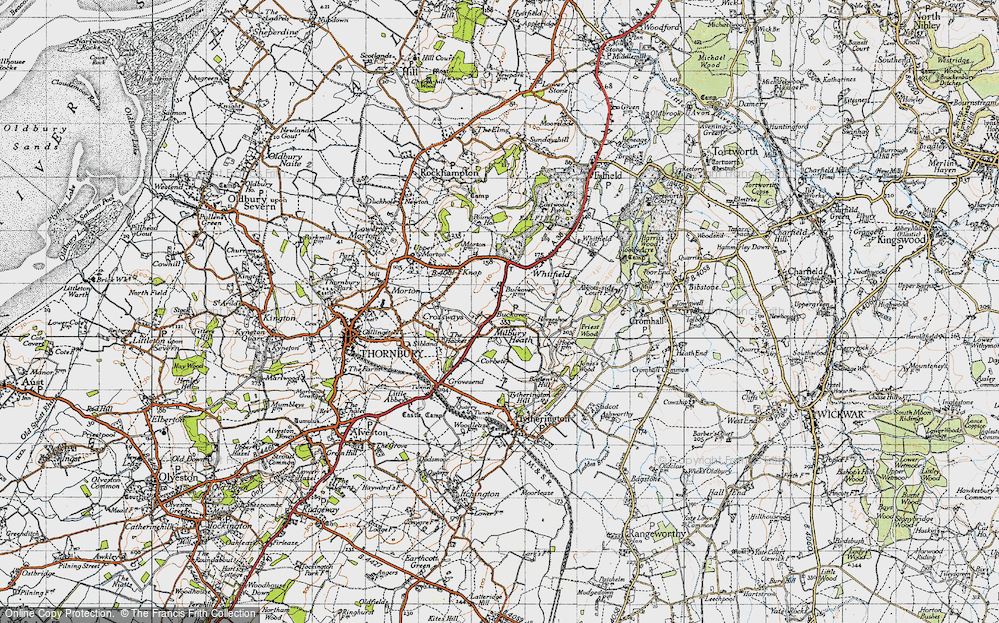 Old Map of Milbury Heath, 1946 in 1946