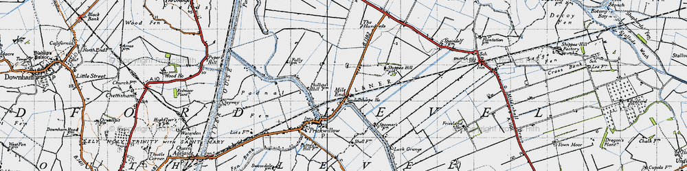 Old map of Lark Grange in 1946