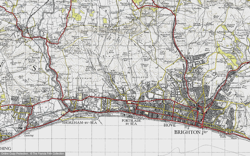 Old Map of Mile Oak, 1940 in 1940
