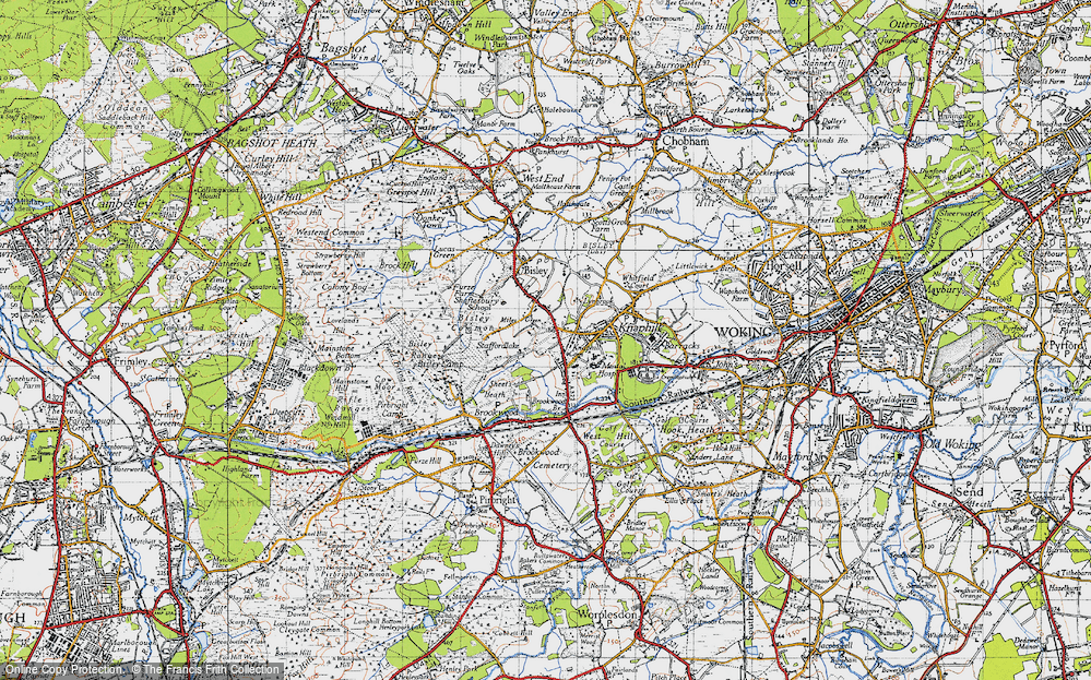 Old Map of Miles Green, 1940 in 1940