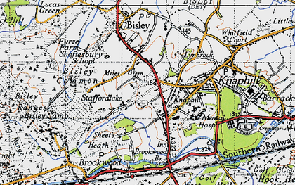Old map of Miles Green in 1940
