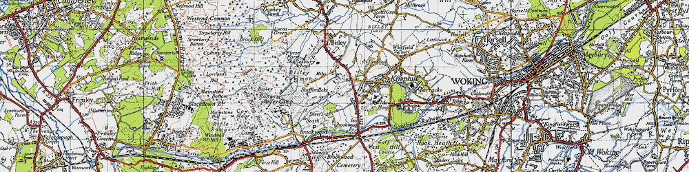Old map of Miles Green in 1940