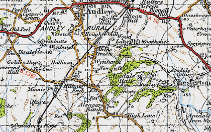 Old map of Miles Green in 1946