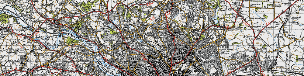 Old map of Miles Hill in 1947