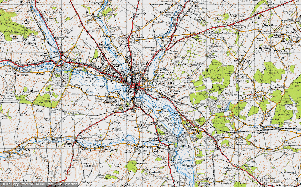 Old Map of Milford, 1940 in 1940