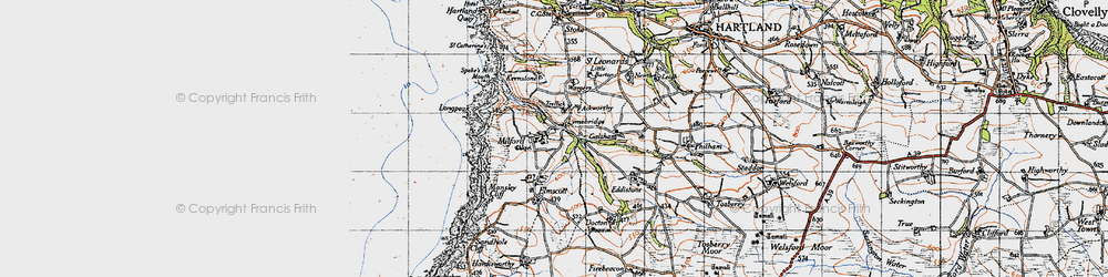 Old map of Kernstone Fm in 1946