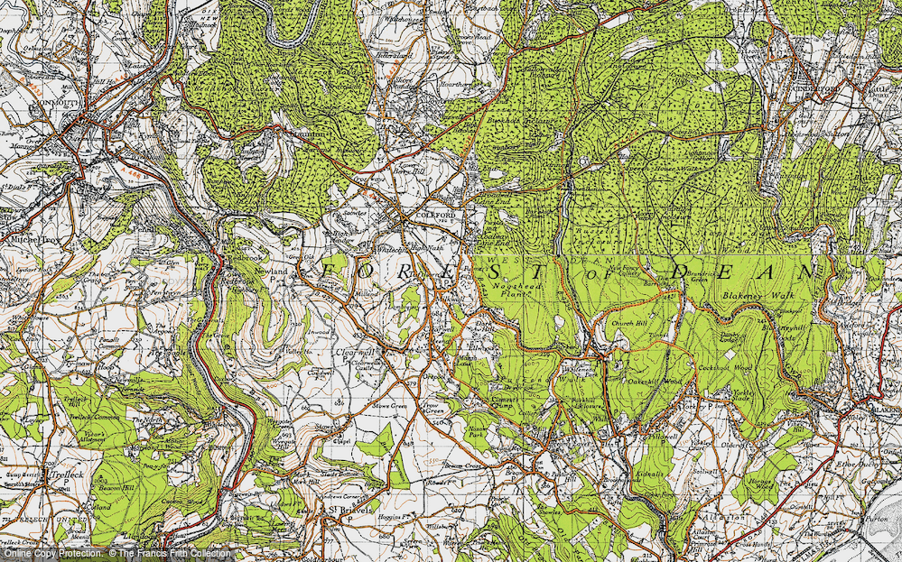 Old Map of Milkwall, 1946 in 1946