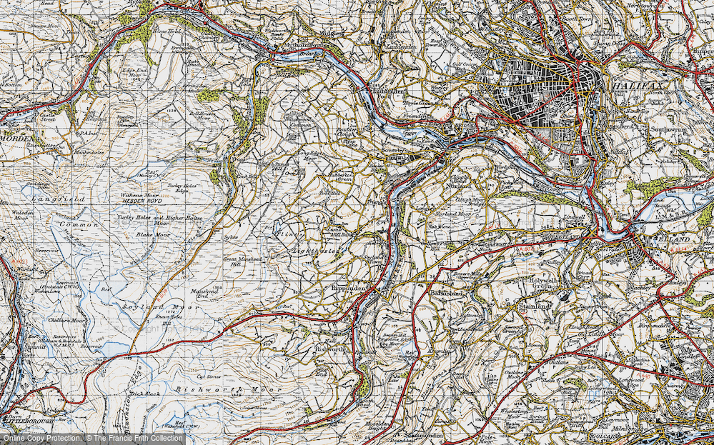 Old Map of Mill Bank, 1947 in 1947