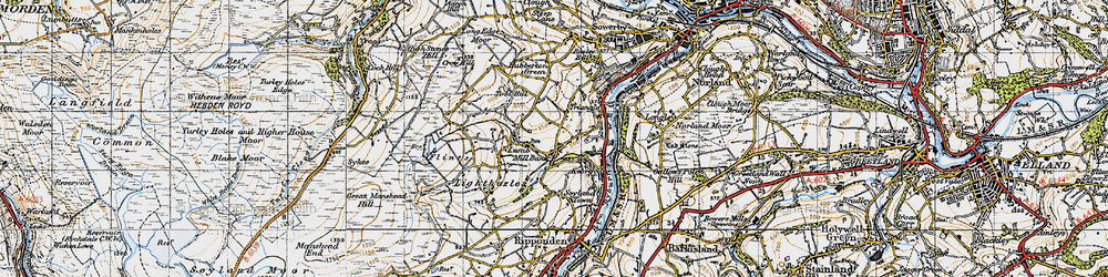 Old map of Mill Bank in 1947