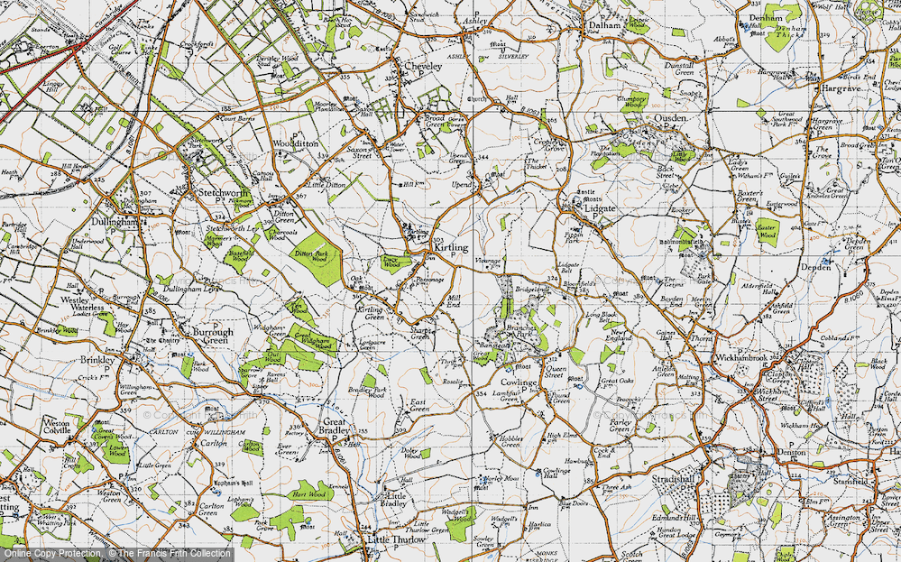 Old Map of Mill End, 1946 in 1946