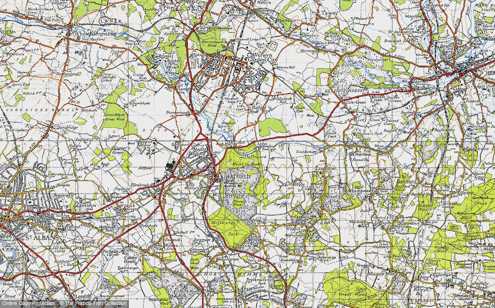 Old Map of Mill Green, 1946 in 1946