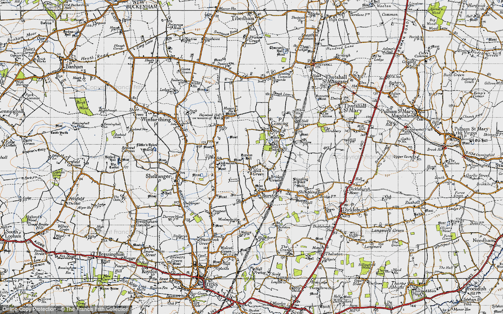 Old Map of Mill Green, 1946 in 1946