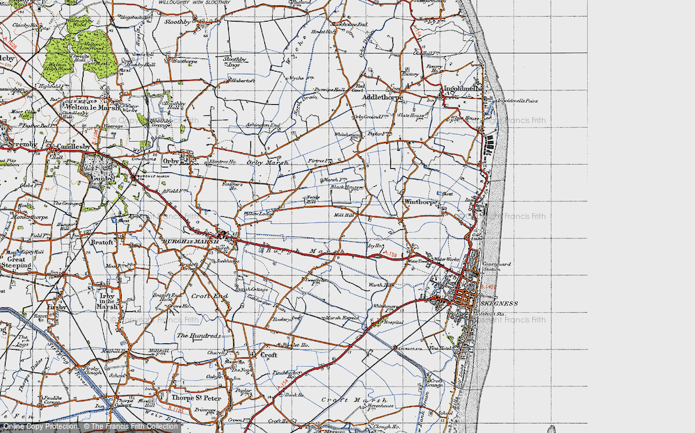 Old Map of Mill Hill, 1946 in 1946