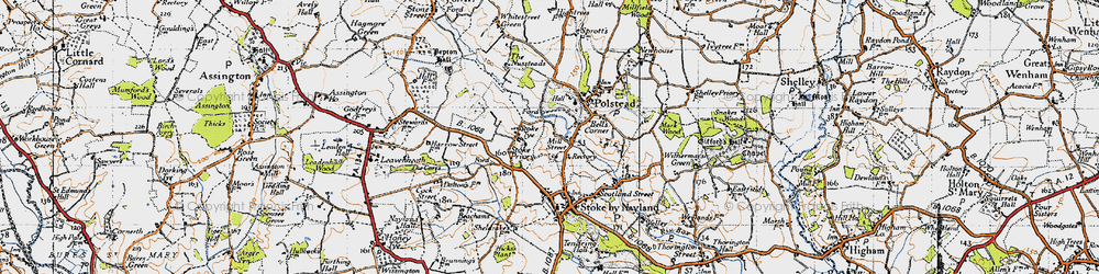 Old map of Mill Street in 1946