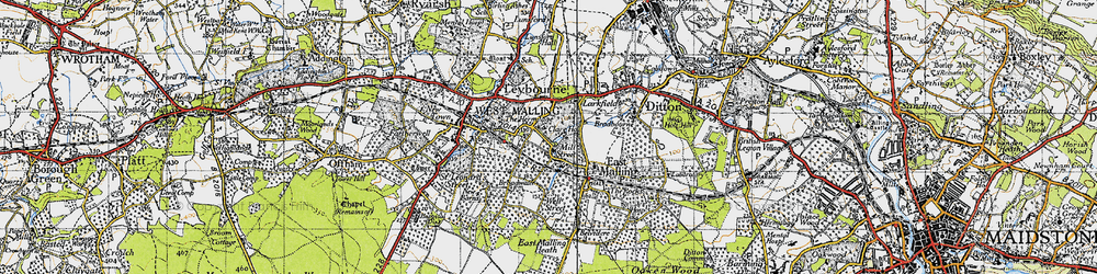 Old map of Mill Street in 1946