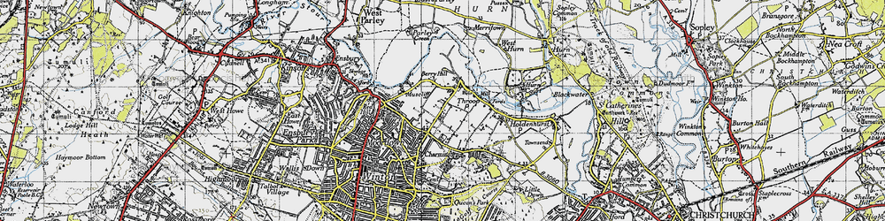 Old map of Berry Hill in 1940