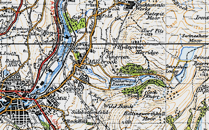 Old map of Millbrook in 1947