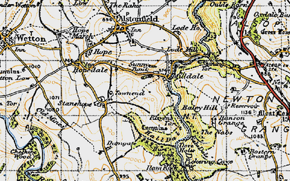 Old map of Baley Hill in 1947