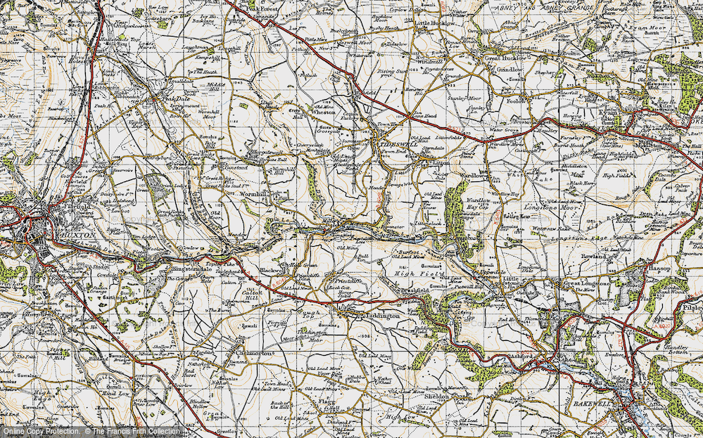 Old Map of Miller's Dale, 1947 in 1947