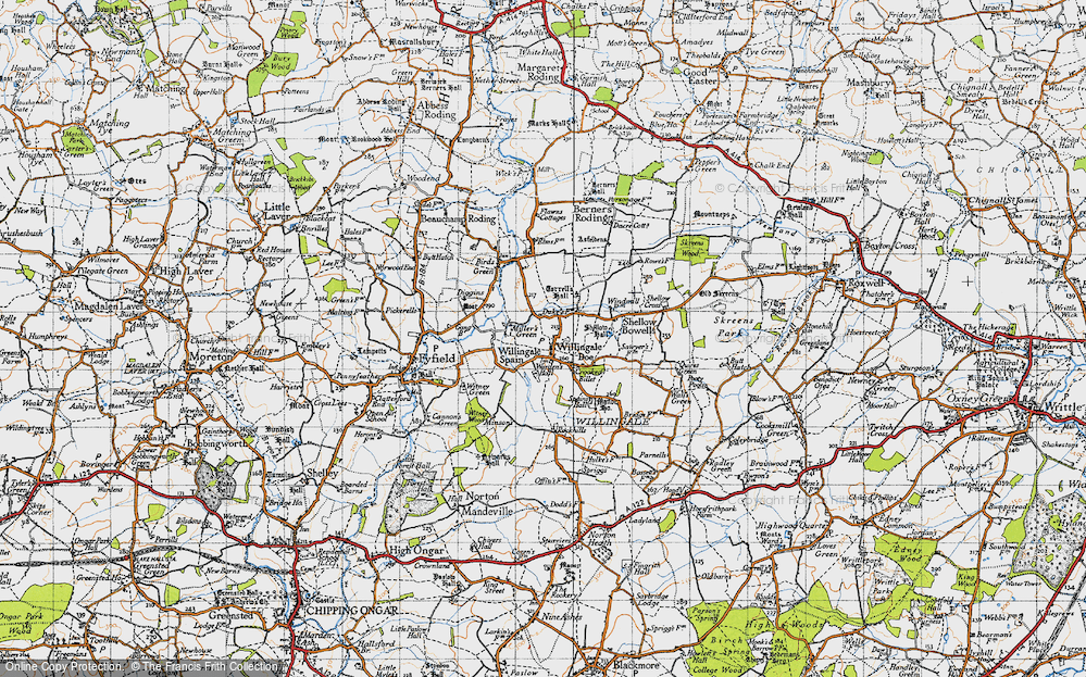 Old Map of Miller's Green, 1946 in 1946
