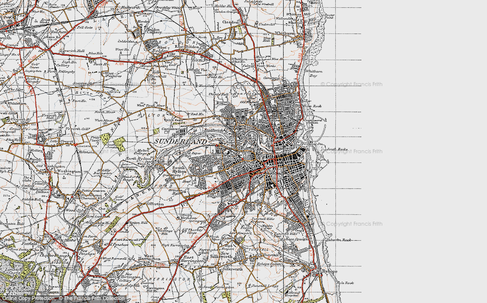 Old Map of Millfield, 1947 in 1947