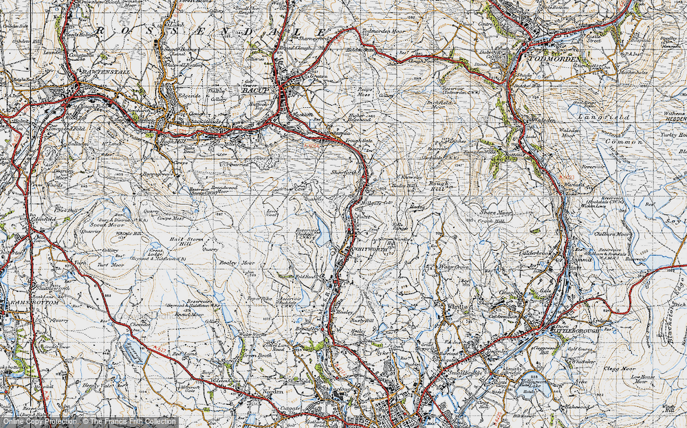 Old Map of Millgate, 1947 in 1947
