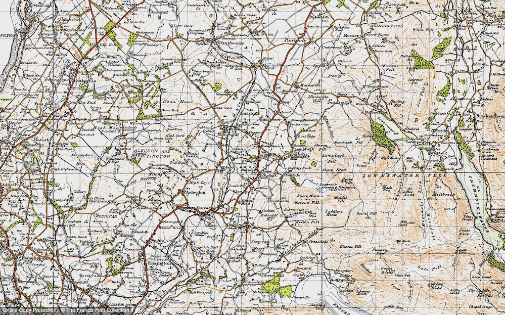 Old Map of Millgillhead, 1947 in 1947
