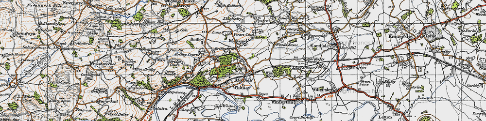 Old map of Millhalf in 1947