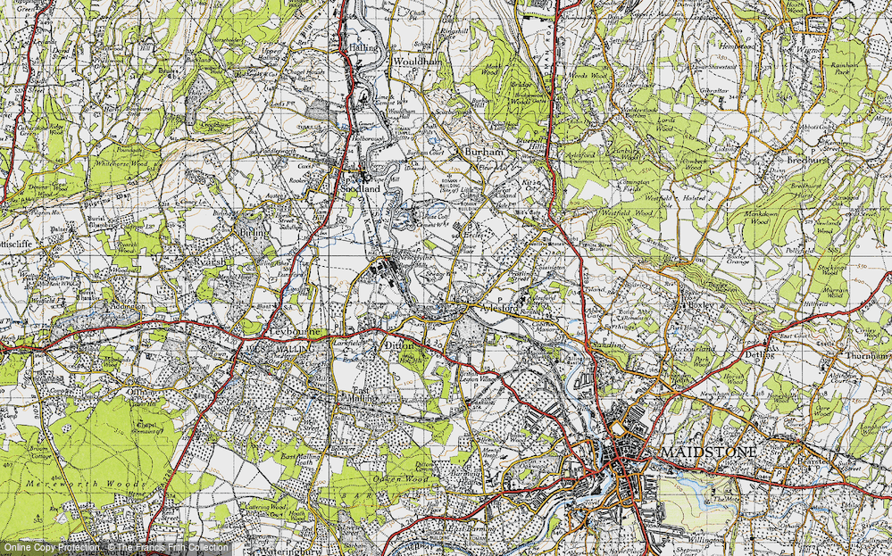 Old Map of Millhall, 1946 in 1946