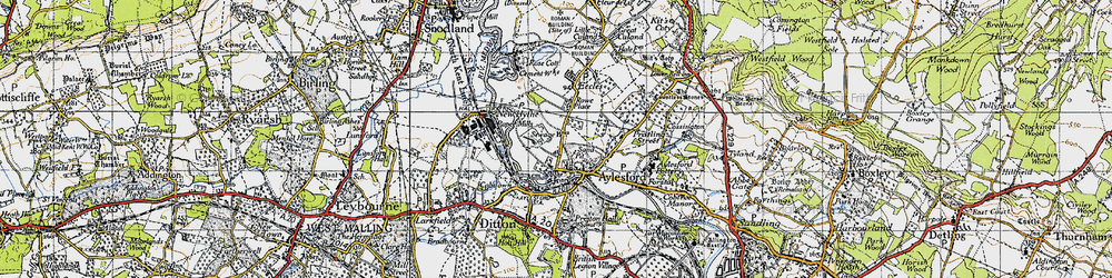 Old map of Millhall in 1946