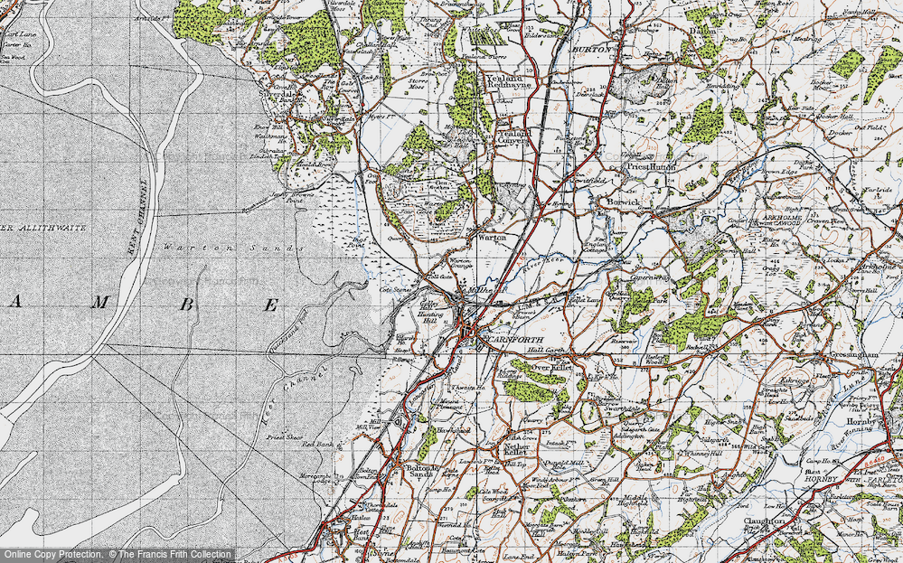 Old Map of Millhead, 1947 in 1947