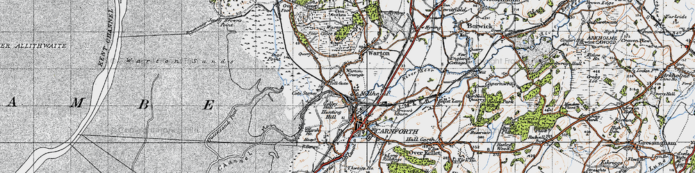Old map of Millhead in 1947