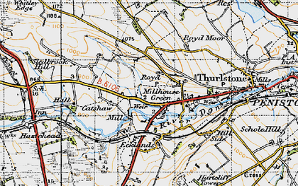 Old map of Millhouse Green in 1947