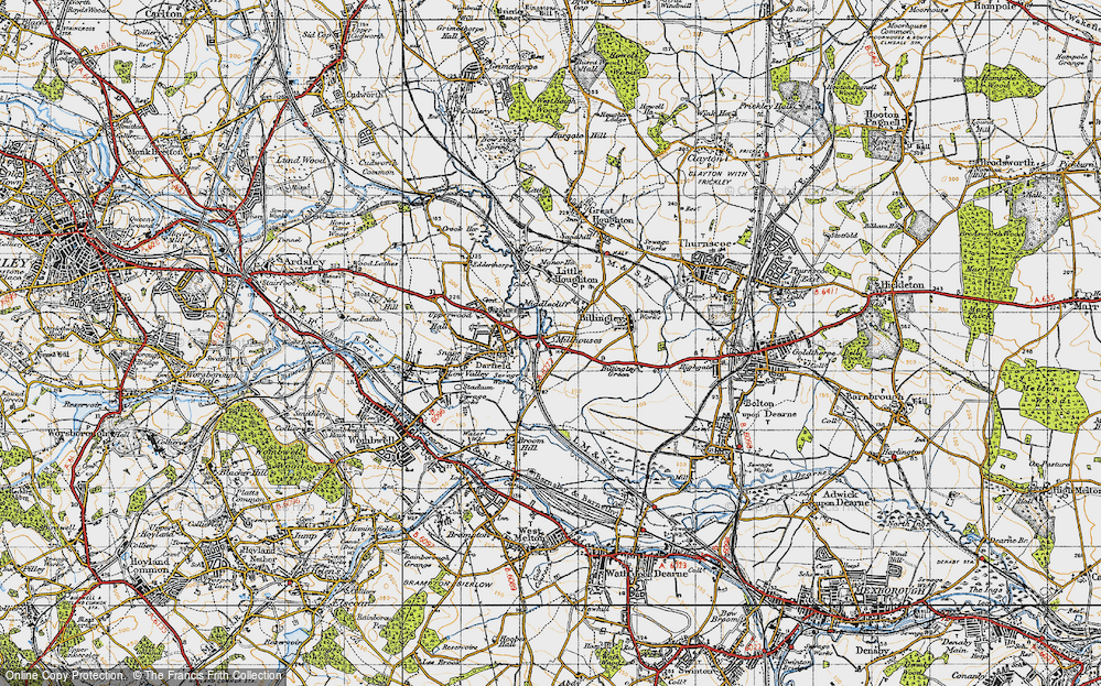 Old Map of Millhouses, 1947 in 1947